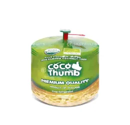 Etiqueta retráctil para coco