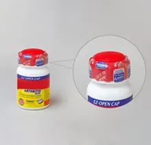 Etiqueta retráctil para botellas de medicamentos