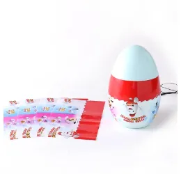 Etiquetas retráctiles para empaque de huevos de juguete